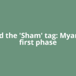 Beyond the 'Sham' tag: Myanmar's first phase