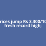 Gold prices jump Rs 3,300/10 gm to fresh record high;