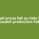 WTI oil prices fall as risks from Kazakh production halt