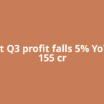 Zee Ent Q3 profit falls 5% YoY to Rs 155 cr