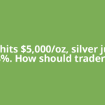 Gold hits $5,000/oz, silver jumps 8%. How should traders