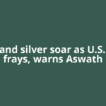 Gold and silver soar as U.S. trust frays, warns Aswath