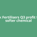 Deepak Fertilisers Q3 profit falls on softer chemical