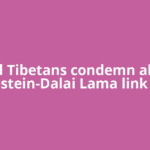 Exiled Tibetans condemn alleged Epstein-Dalai Lama link as