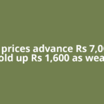Silver prices advance Rs 7,000/kg, gold up Rs 1,600 as weak