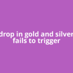 Sharp drop in gold and silver prices fails to trigger