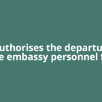 US authorises the departure of some embassy personnel from