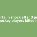 Alberta in shock after 3 junior hockey players killed in