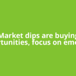 Market dips are buying opportunities, focus on emerging