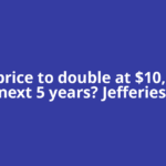 Gold price to double at $10,000 in next 5 years? Jefferies’