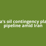 India's oil contingency plan in pipeline amid Iran