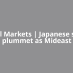 Global Markets | Japanese stocks plummet as Mideast