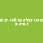 Aluminium rallies after Qatar halts output