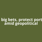 Avoid big bets, protect portfolios amid geopolitical
