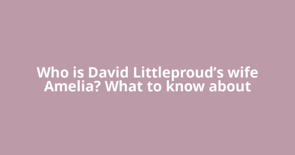 Who is David Littleproud’s wife Amelia? What to know about