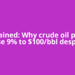 Explained: Why crude oil prices rose 9% to $100/bbl despite