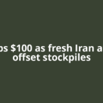 Oil tops $100 as fresh Iran attacks offset stockpiles