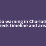 Tornado warning in Charlotte NC – check timeline and areas