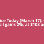 Oil Price Today (March 17): Crude oil gains 2%, at $103 as