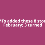 10+ MFs added these 8 stocks in February; 3 turned