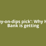 'A buy-on-dips pick': Why HDFC Bank is getting