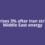 Oil rises 3% after Iran strikes Middle East energy