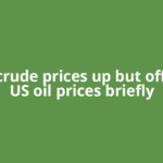 Brent crude prices up but off highs, US oil prices briefly
