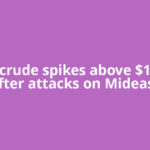 Brent crude spikes above $116/bbl after attacks on Mideast