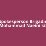 IRGC Spokesperson Brigadier Gen Ali Mohammad Naeini killed