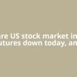 Why are US stock market indexes futures down today, and