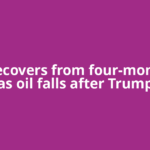 Gold recovers from four-month low as oil falls after Trump