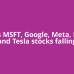 Why is MSFT, Google, Meta, Nvidia and Tesla stocks falling