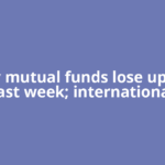 Equity mutual funds lose up to 6% last week; international