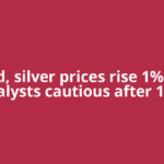 Gold, silver prices rise 1% but analysts cautious after 15%