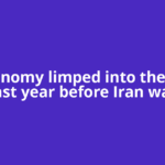 UK economy limped into the end of last year before Iran war