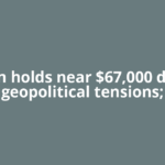 Bitcoin holds near $67,000 despite geopolitical tensions;