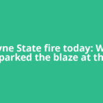 Wayne State fire today: What sparked the blaze at the