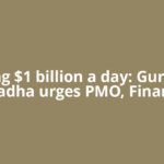 Losing $1 billion a day: Gurmeet Chadha urges PMO, Finance