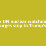 Former UN nuclear watchdog head urges stop to Trump's