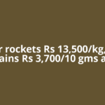 Silver rockets Rs 13,500/kg, gold gains Rs 3,700/10 gms as