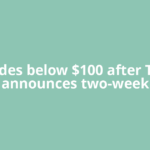 Oil slides below $100 after Trump announces two-week