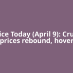 Oil Price Today (April 9): Crude oil prices rebound, hover