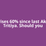 Gold rises 60% since last Akshaya Tritiya. Should you