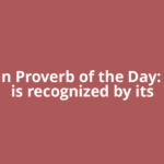 Persian Proverb of the Day: 'Musk is recognized by its