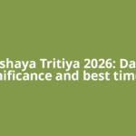 Akshaya Tritiya 2026: Date, significance and best time to