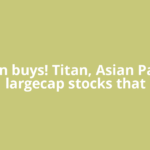 Bargain buys! Titan, Asian Paints, 8 largecap stocks that