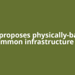 WGC proposes physically-backed common infrastructure to
