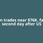 Bitcoin trades near $76K, falls for second day after US