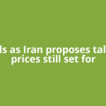 Oil falls as Iran proposes talks but prices still set for