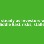 Gold steady as investors weigh Middle East risks, stalled